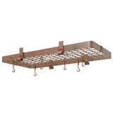 36" Flush Mounted Ceiling Rack w/ 12 Hooks SCP