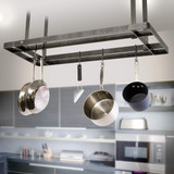 All Bars Ceiling Pot Rack w/ 12 Hooks HS