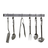 24" Classic Wall Rack Utensil Bar w/ 6 Hooks CH