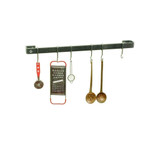 42" Classic Wall Rack Utensil Bar w/ 12 Hooks HS