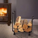 Indoor/Outdoor Hearth Fireplace Log Rack BK