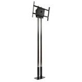 Dual Pole Free Standing Mount For 46" to 90" TV's w/Black Poles