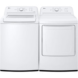 4.1 CF Top Load Washer (WT6105CW) & 7.3 CF Electric Dryer (DLE6100W)