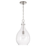 Capital Lighting Brentwood 1-light Seed Glass Teardrop Pendant