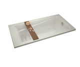 Exhibit 7234 Acrylic Drop-in End Drain Aeroeffect Bathtub in Biscuit