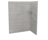 Utile 6032 Composite Direct-to-Stud Two-Piece Corner Shower Wall Kit in Factory Rough Vapor