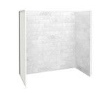 Utile 6030 Composite Direct-to-Stud Three-Piece Tub Wall Kit in Marble Carrara