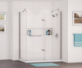 Rectangular Base 6036 3 in. Acrylic Corner Left or Right Shower Base with Right-Hand Drain in White