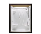 Stamina 60-II 60 x 36 Acrylic Alcove Left-Hand Drain Two-Piece Shower in White