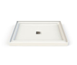 Rectangular Base 4234 Acrylic Alcove or Corner Shower Base with Center Drain in White