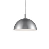 KUZCO Lighting 492324-BN/BK Archibald - 1 Light Pendant-16 Inches Tall and 24 Inches Wide, Finish Color: Brushed Nickel/Black