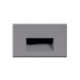 KUZCO Lighting ER3003-GY Sonic - 4W LED Outdoor Step Light-3 Inches Tall and 5 Inches Wide, Finish Color: Gray