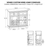 Howard Miller Ws46d Wine & Bar Custom Console