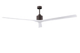 Nan XL 6-speed ceiling fan in Matte White finish with 90 solid matte white wood blades