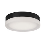 KUZCO Lighting FM3511-BK Bedford - 22W LED Round Flush Mount-2.5 Inches Tall and 11 Inches Wide, Finish Color: Black, Glass Color: Frosted
