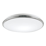 KUZCO Lighting FM43315-CH Brook - 32W LED Flush Mount-2.88 Inches Tall and 15.13 Inches Wide, Finish Color: Chrome