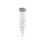 KUZCO Lighting MP75113-BG Motif - 53W 13 LED Pendant-13 Inches Tall and 12.75 Inches Wide, Finish Color: Brushed Gold