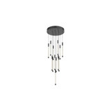 KUZCO Lighting MP75113-BK Motif - 53W 13 LED Pendant-13 Inches Tall and 12.75 Inches Wide, Finish Color: Black