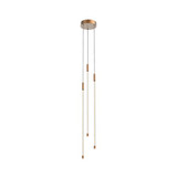 KUZCO Lighting MP75227-BG Motif - 26W 3 LED Pendant-26.75 Inches Tall and 5.5 Inches Wide, Finish Color: Brushed Gold