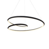 KUZCO Lighting PD22339-BK Ampersand - 94W LED Pendant-7.88 Inches Tall and 39.38 Inches Wide, Finish Color: Black