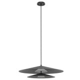 KUZCO Lighting PD22907-GY Cruz - 34W LED Pendant-6.88 Inches Tall and 24 Inches Wide, Finish Color: Gray