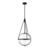 KUZCO Lighting PD306418MBWC Harmony - 4 Light Pendant, Matte Black Finish