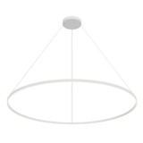 KUZCO Lighting PD87172-WH Cerchio - 160W LED Pendant-1.38 Inches Tall and 70.88 Inches Wide, Finish Color: White