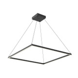 KUZCO Lighting PD88136-BK Piazza - 78W LED Pendant-1.38 Inches Tall and 35.38 Inches Wide, Finish Color: Black