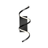 KUZCO Lighting WS93724-BK Synergy - 28W LED Wall Sconce-7 Inches Tall and 24 Inches Wide, Finish Color: Black