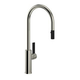 Tuario Pull-Down Kitchen Faucet With C-Spout Polished Nickel