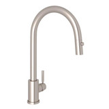 Holborn Pull-Down Kitchen Faucet With C-Spout Satin Nickel