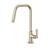 Graceline® Pull-Down Kitchen Faucet With U-Spout Satin Nickel
