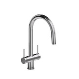 Azure Two Handle Pull-Down Kitchen Faucet Chrome