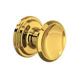 Small Concave Drawer Pull Knobs - Set of 5 Unlacquered Brass