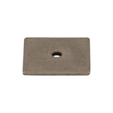 Square Backplate 1 1/4" - Pewter Antique