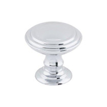 Reeded Knob 1 1/2" - Polished Chrome