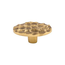 Cobblestone Oval Knob 2 5/8" - Brass