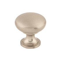 Hollow Round Knob 1 3/16" - Brushed Satin Nickel