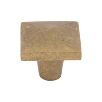 Aspen Square Knob 1 1/2" - Light Bronze