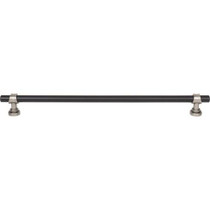 Bit Pull 12" (c-c) - Flat Black and Pewter Antique