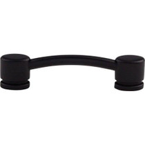 Oval Thin Pull 3 3/4" (c-c) - Flat Black ** DISCONTINUED - LIMITED AVAILABILITY **