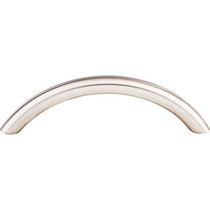 Solid Bowed Bar Pull 3 3/4" (c-c) - Brushed Stainless Steel