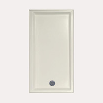 SHOWER PAN AC 6032 END DRAIN - BONE-LEFT HAND