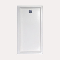 SHOWER PAN AC 6030 END DRAIN - WHITE-RIGHT HAND