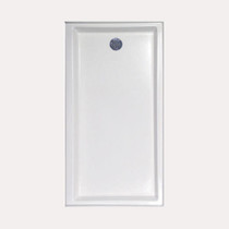 SHOWER PAN AC 6032 END DRAIN - WHITE-RIGHT HAND