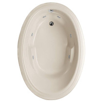 STUDIO OVAL 6042 AC W/WHIRLPOOL SYSTEM-BISCUIT