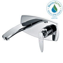 Voce Series Single-Handle Wall Mount Bathroom Faucet in Polished Chrome