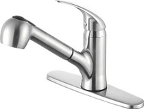 Del Acqua Single-Handle Pull-Out Sprayer Kitchen Faucet in Brushed Nickel