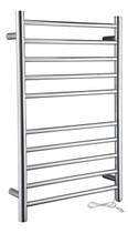 Bali Series 10-Bar Stainless Steel Wall Mounted Towel Warmer in Polished Chrome