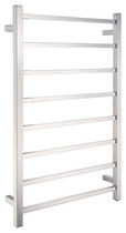 Bell 8-Bar Stainless Steel Wall Mounted Electric Towel Warmer Rack in Polished Chrome